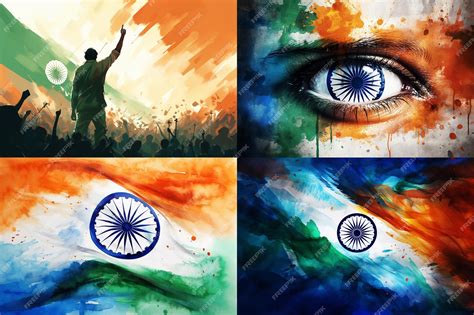 Premium AI Image | Indian republic day 26 january and india flag