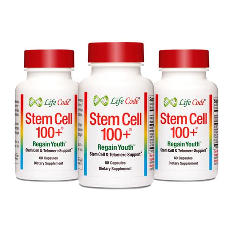 Stem Cell 100 + Plus Anti-Aging, Rejuvenation, Regeneration Supplements ...