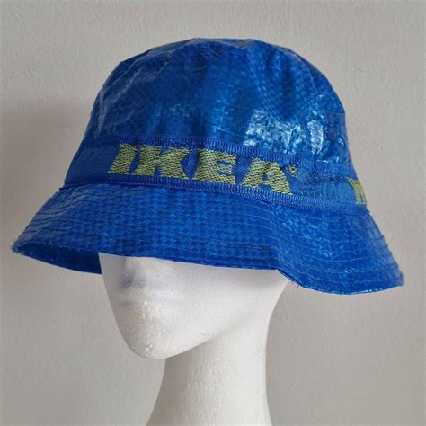 IKEA Bucket Hat with Pencil Handmade Cap Fashion... - Depop