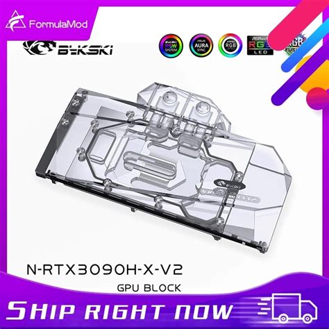 Bykski RTX 3090 GPU Water Cooling Block Liquid Cooler With Backplane ...