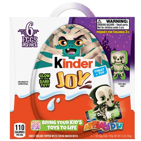 Kinder Joy Halloween Egg + Glow in the Dark Toy - Shop Candy at H-E-B