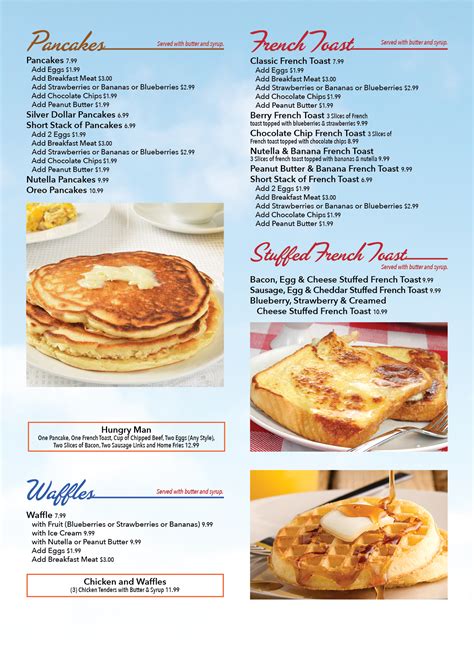 Our Menus | Country House Diner Restaurant