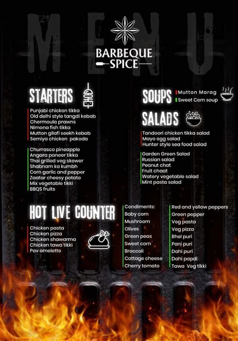 Menu – Barbeque Spice