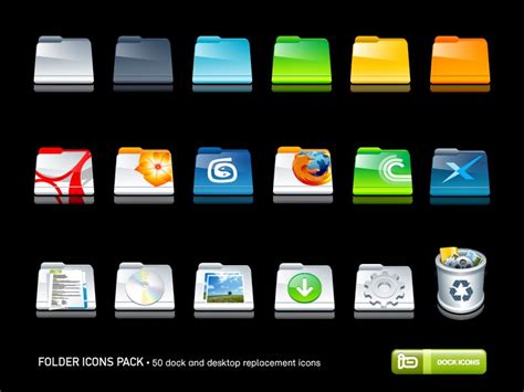 Cartoon Folder Icons Pack