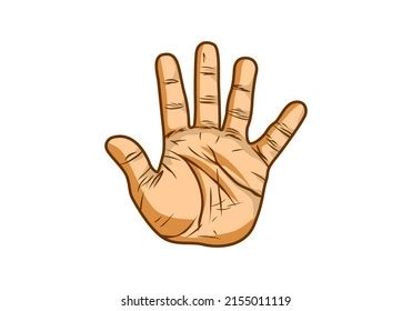 Hand Palm Gesture Logo Vector Premium Stock Vector (Royalty Free ...