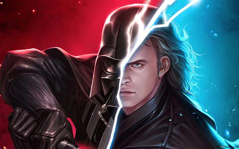 Darth vader & anakin skywalker 2K wallpaper download