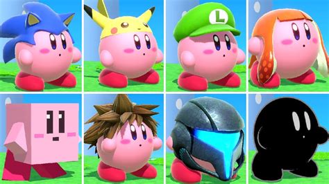 All Kirby Power-Up Transformations in Super Smash Bros. Ultimate (All ...