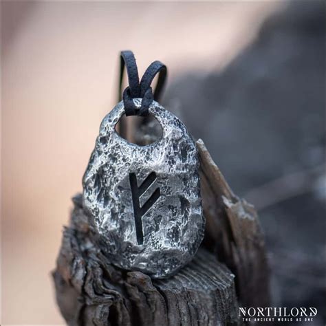 Rune Pendant Fehu Pewter - Northlord