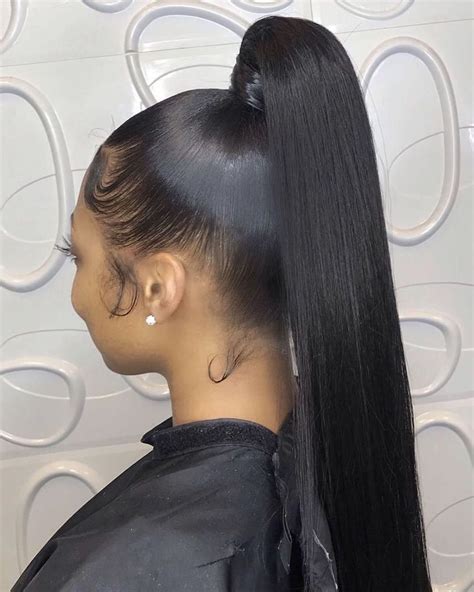 tadiorx 👹 Sleek Ponytail Hairstyles, Slick Ponytail, Long Hair Ponytail ...