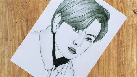 Kpop Drawings, Easy Drawings, Art Video, Step By Step Drawing, Pencil ...