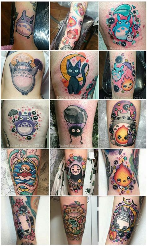 Studio Ghibli tattoos by Rachelbaldwintattoo | Tattoos, Anime tattoos ...