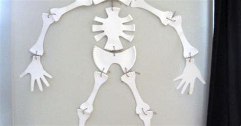 Paper Plate Skeleton Template