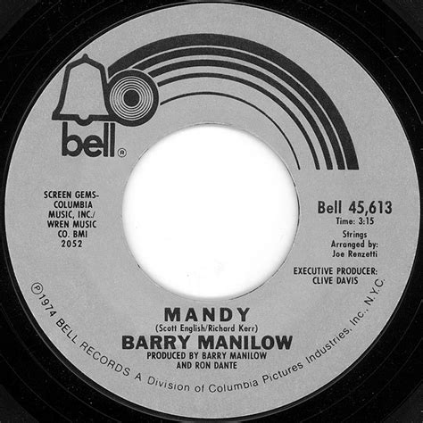 Barry Manilow - Mandy (1974, Vinyl) | Discogs