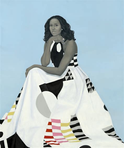 Michelle Obama portrait by Baltimore's Amy Sherald unveiled