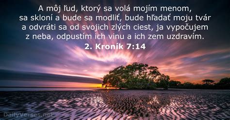 25. februára 2020 - Biblický verš dňa - 2. Kroník 7:14 - DailyVerses.net