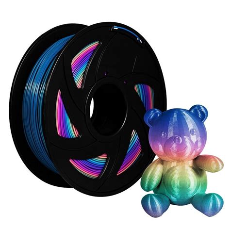 PLA Filament Rainbow Color Filament PLA 3D Printer - colorful Spool 1 ...