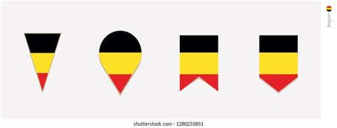 Belgium Flag Vertical Design Vector Illustration Stock Vector (Royalty ...