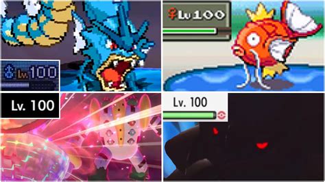 FULL WILD LEVEL 100 POKEMON TEAM! Level 100 Magikarp, Gyarados ...