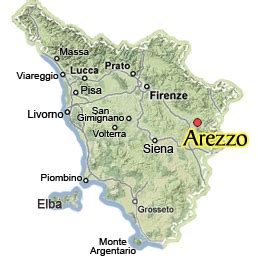 Arezzo Italy Map