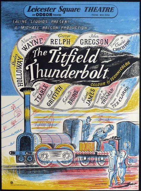 THE TITFIELD THUNDERBOLT (1953) Ealing Classic Rare Original Vintage UK ...