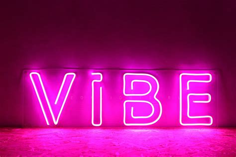 VIBE Neon Sign Custom Neon Signs Neon Signs Custom Neon Sign | Etsy ...