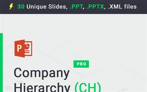 Company Hierarchy PowerPoint template - TemplateMonster