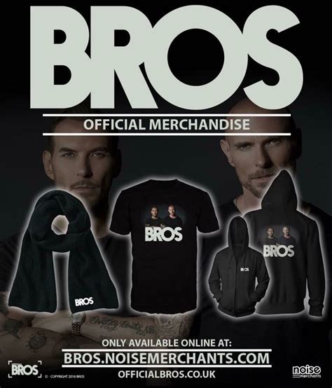 Bros official merch | Bros, The boogie, Merchandise