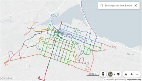 Overview of Hamilton street railway (HSR) transit network (extracted ...