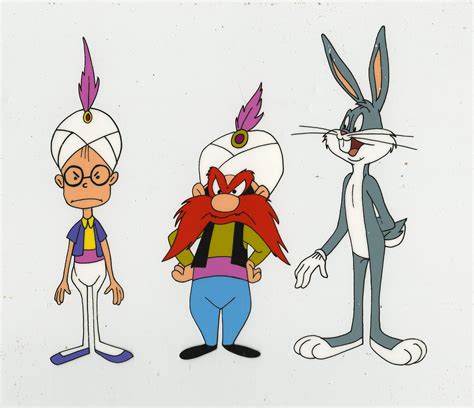 Bugs Bunny and Yosemite Sam Production Cel - ID:decwarnerbros6751 | Van ...