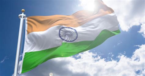 India Flag Stock Video Footage for Free Download