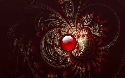 Download Jewelry Red Abstract Fractal HD Wallpaper by Frankief