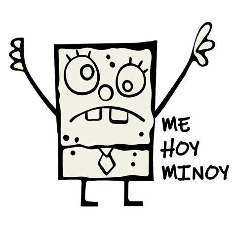 SpongeBob DoodleBob Me Hoy Minoy Sticker | Spongebob, Spongebob tattoo ...