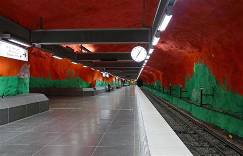 Metro station Solna Centrum (Stockholm), Sweden Art Installations ...