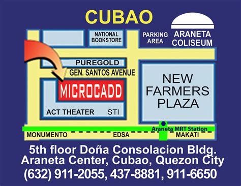 Microcadd Cubao Map | Enjoy our Training and Printing Servic… | mcad ...