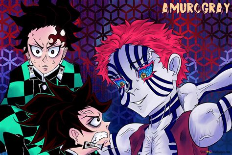 Akaza Vs Tanjirou Kamado 2K wallpaper download