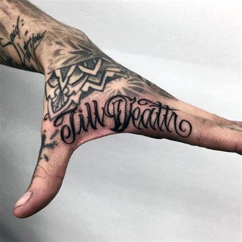 62 Men's Side Hand Tattoos For Guys | Omnivorvora