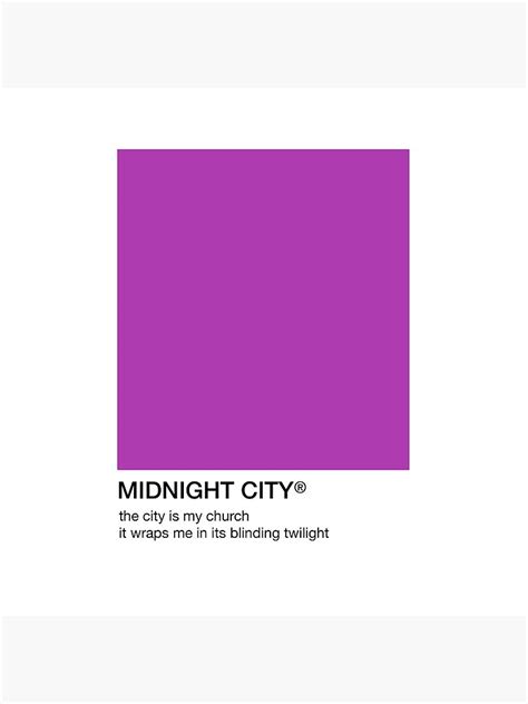 "midnight city" Poster by brookesextonn | Redbubble