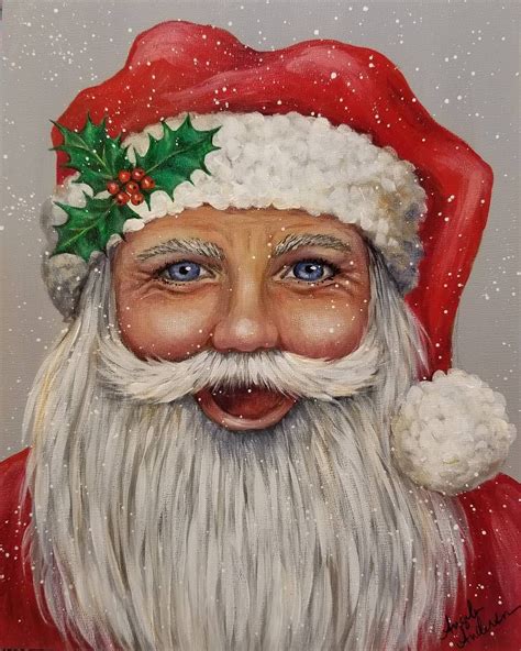 Christmas Paintings Santa Claus