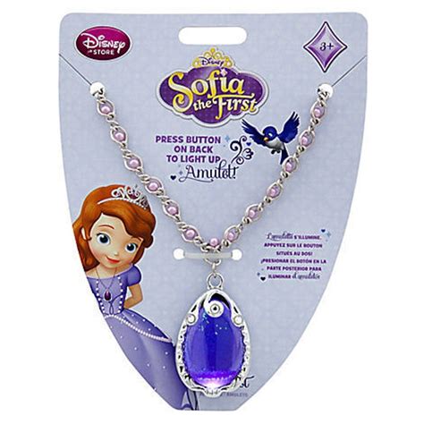 Disney Princess Sofia the First Amulet Necklace with Rhinestone ...