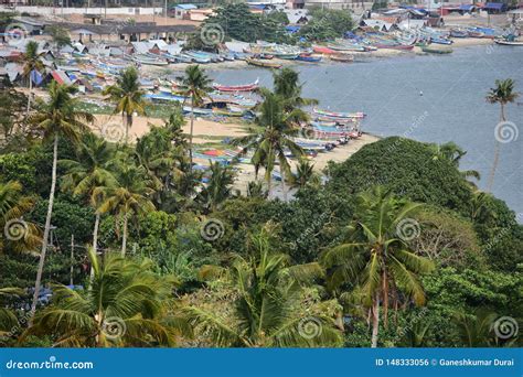 Kollam, Kerala, India: March 2, 2019 - a View from the Tangasseri ...