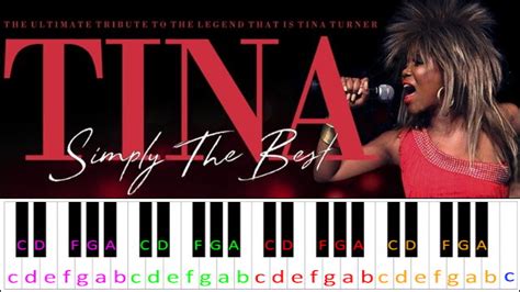 Simply the best by Tina Turner | Piano Letter Notes