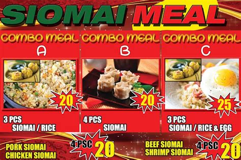 Siomai Business Sample Tarpaulin Layout