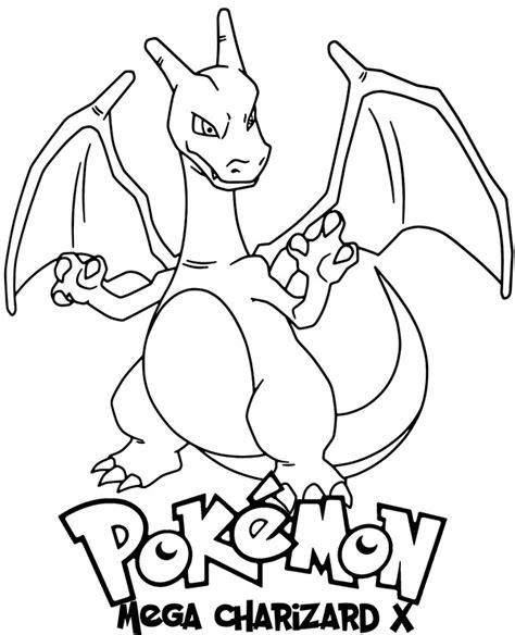 Pokemon Coloring Pages X And Y Mega