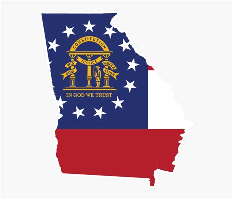 Georgia State Flag Transparent, HD Png Download - kindpng