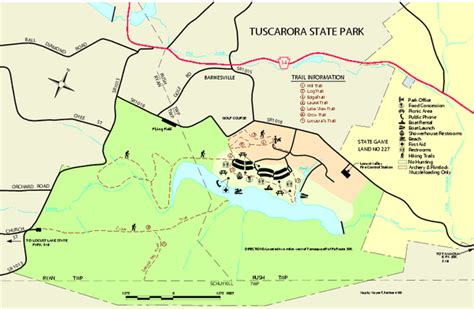 Tuscarora State Park Map - Barnesville PA 18214-9715 • mappery