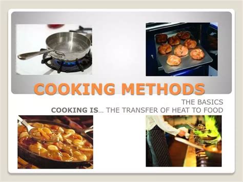 Different Types Of Cooking Methods