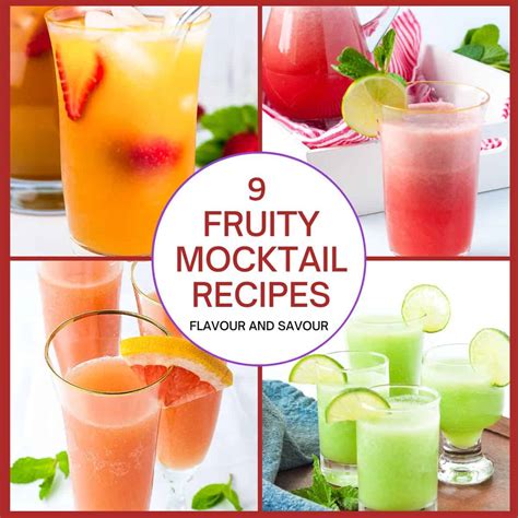 Easy Fruity Mocktail Recipes - Flavour and Savour