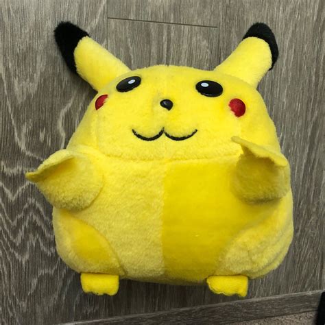 Vintage Hanging Nintendo Pokemon Stuffed Plush Pikachu Fat Used | eBay