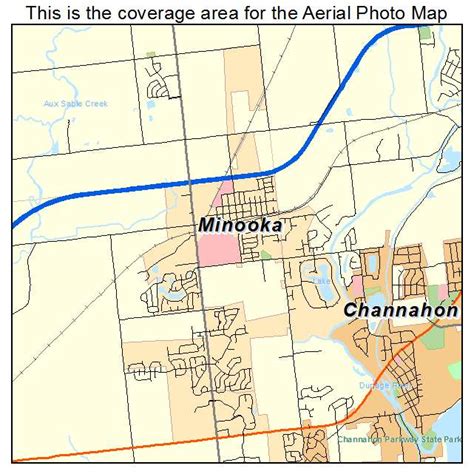 Aerial Photography Map of Minooka, IL Illinois