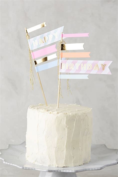 Happy Birthday Cake Flags | Happy birthday cakes, Birthday cake, Cake ...